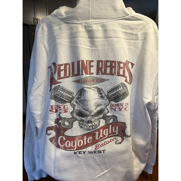 Ugly Wear Hoodie 2XL Black Coyote Ugly Saloon Key West Red Line Rebels Graphic - Picture 5 of 5